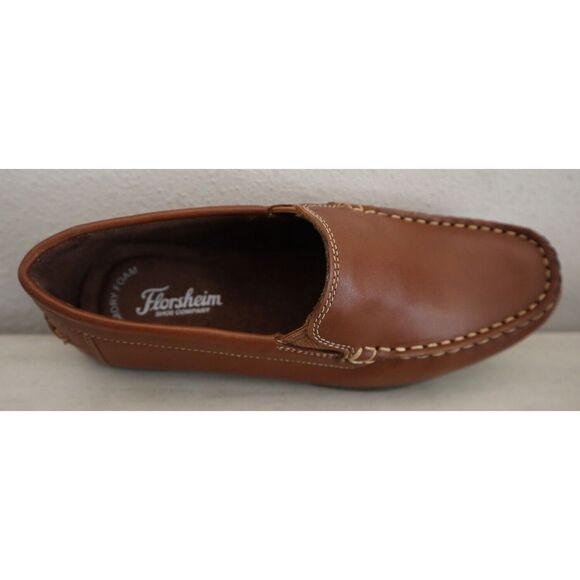 Florsheim 16564-257 Kids Sz 3M Saddle Tan Brown Jasper Venetian Jr. Loafers - Picture 6 of 12